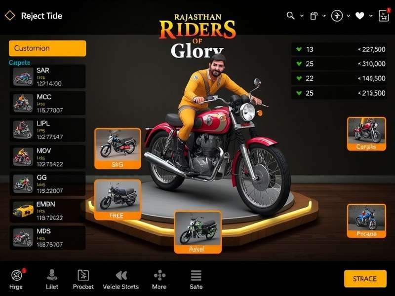Rajasthan Riders Of Glory Vehicle Customization
